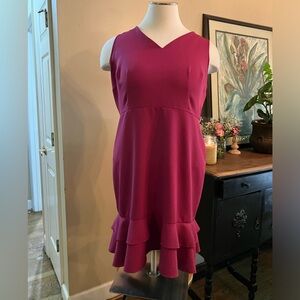 Loft XL magenta dress with ruffled bottom
Perfect condition